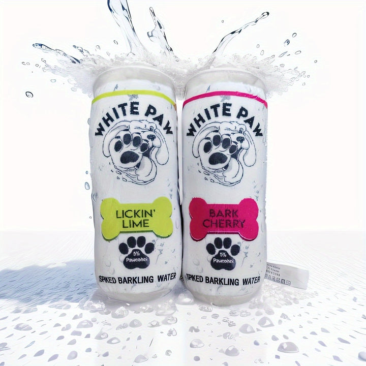 2pcs Squeaky Plush White Paw Toy - rarefrenchies 