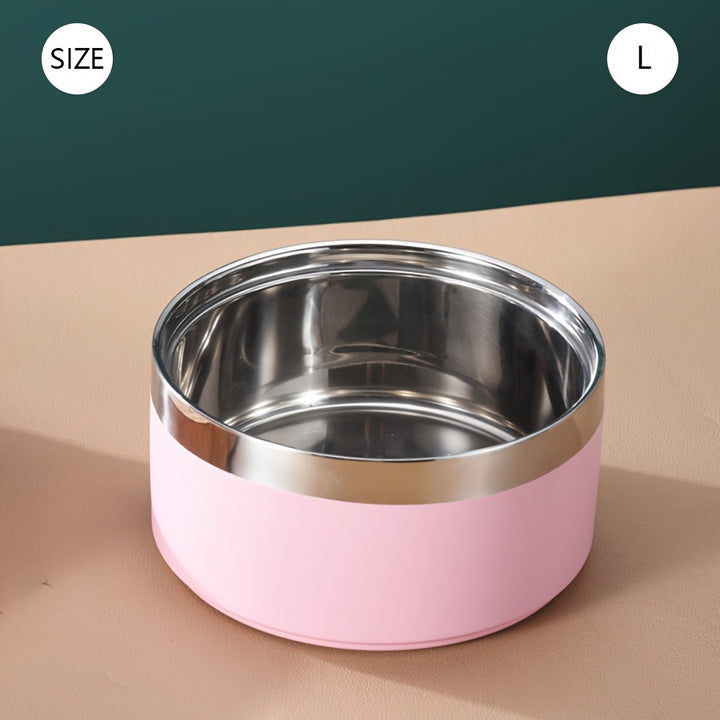 Stainless Steel Dog Bowl, Non-Slip - rarefrenchies 