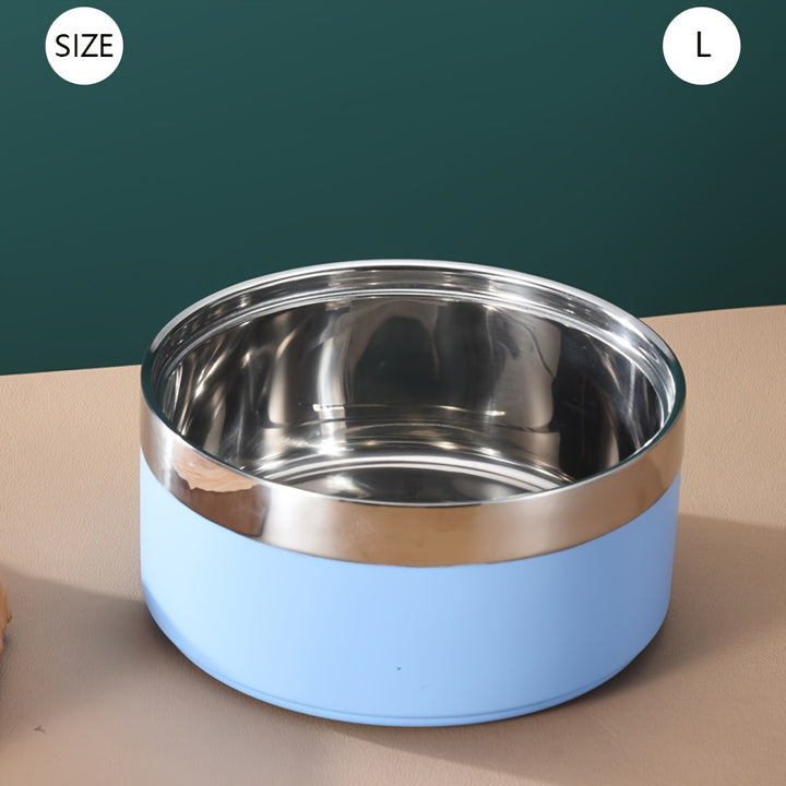 Stainless Steel Dog Bowl, Non-Slip - rarefrenchies 