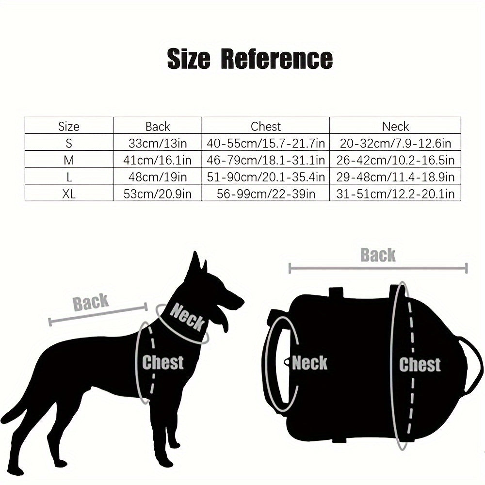 Tactical Dog Harness - with Multiple Pockets - rarefrenchies 