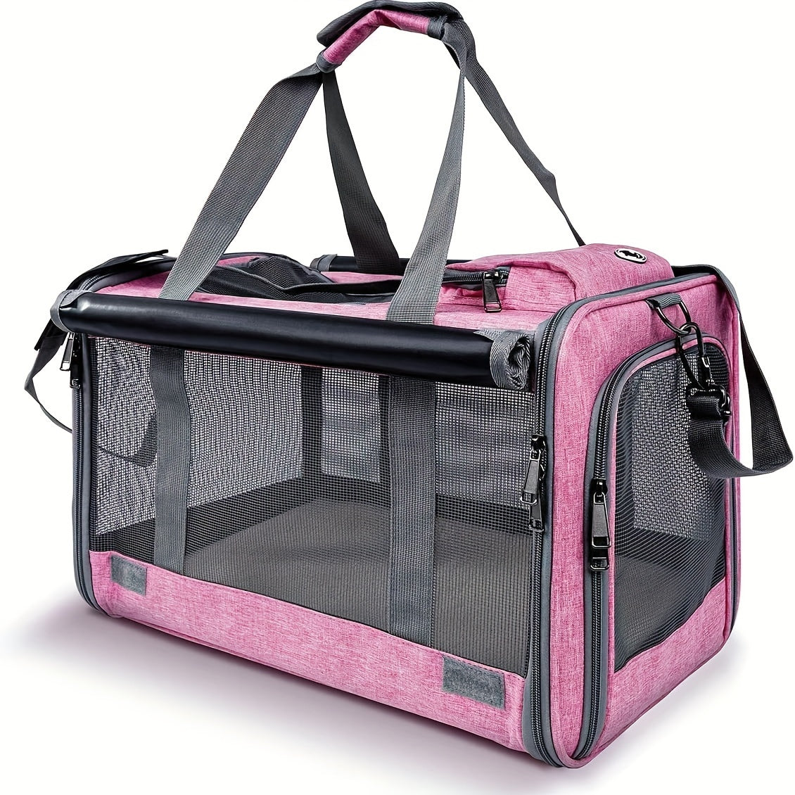Large & Medium Pet Carrier - Soft-Sided Carrier For Cats, Puppies, Dog Carriers, Cat Carriers With Pet Privacy Protection - rarefrenchies 