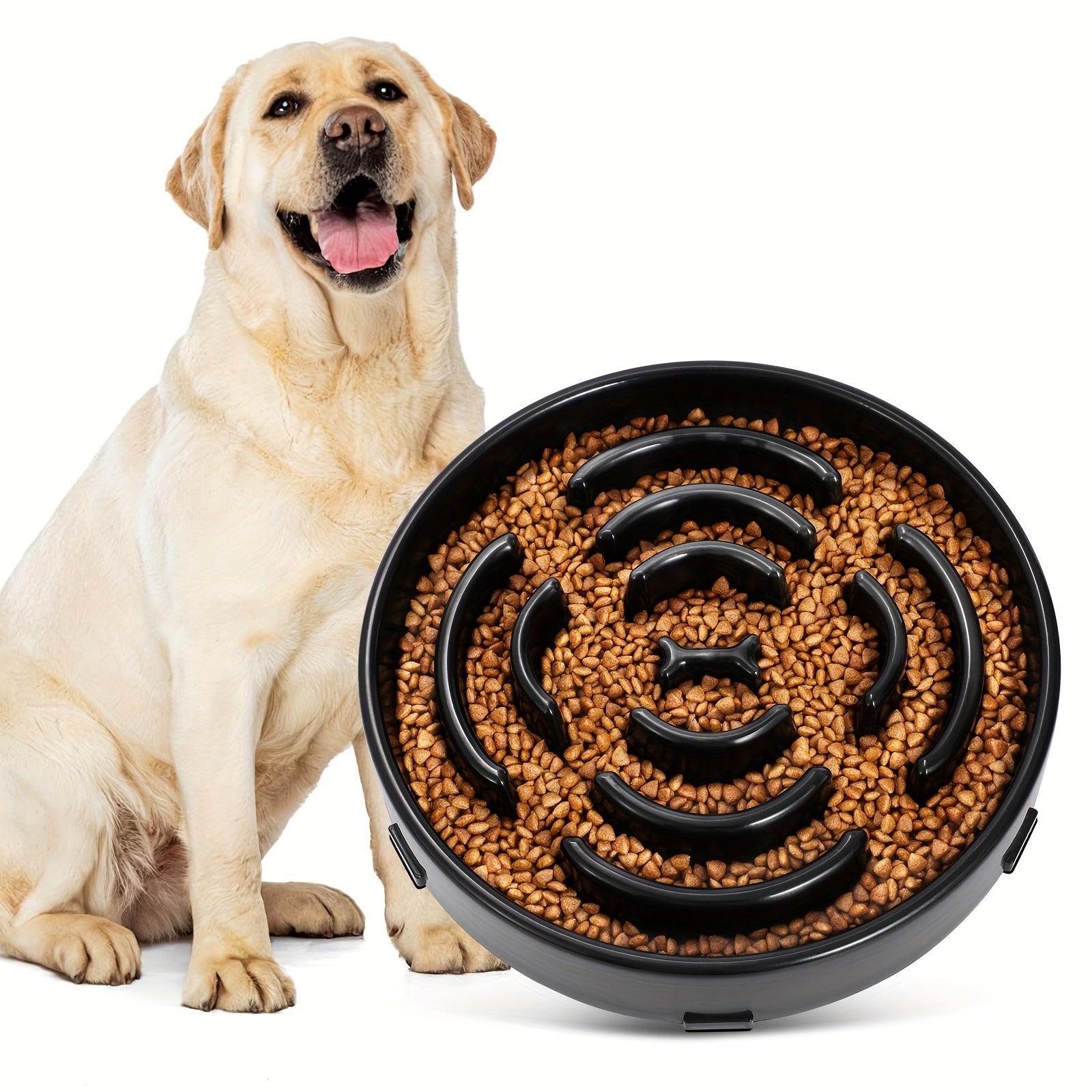 Ruicyg Interactive Dog Feeder - Slow Feed Puzzle Bowl for Healthy Eating - rarefrenchies 