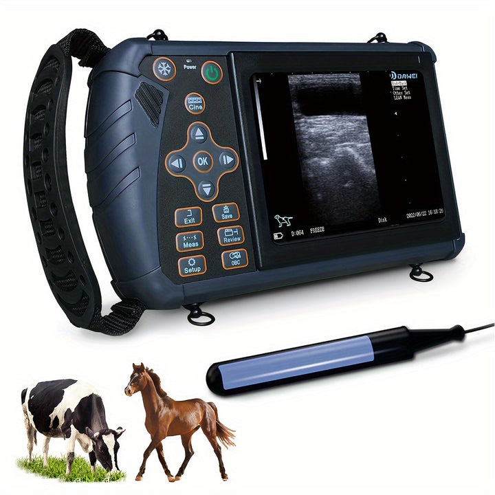 Portable Vet Ultrasound Machine For Pregnancy Veterinary Ultrasound Scanner With 3.5Mhz Convex Probe For Dog, Cat, Goat, Pig... - rarefrenchies 