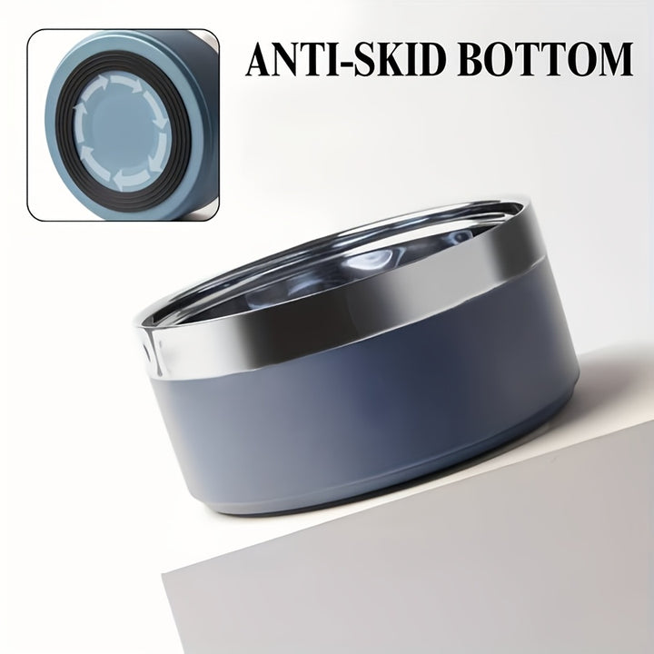 Stainless Steel Dog Bowl, Non-Slip - rarefrenchies 