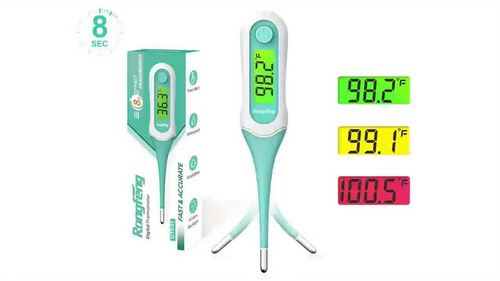 Digital Thermometer for Adults and Kids, Oral Thermometer for Baby Rectal and Underarm Thermometer for Fever Alarm Medical Thermometer