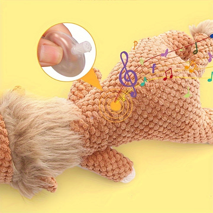 Set of 1 Or 3 Large Dog Toys That Are Durable And Squeaky, Featuring Plush Designs of a Lion, Wolf, And Elephant. - rarefrenchies 