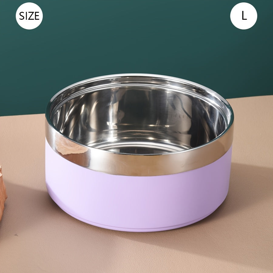 Stainless Steel Dog Bowl, Non-Slip - rarefrenchies 