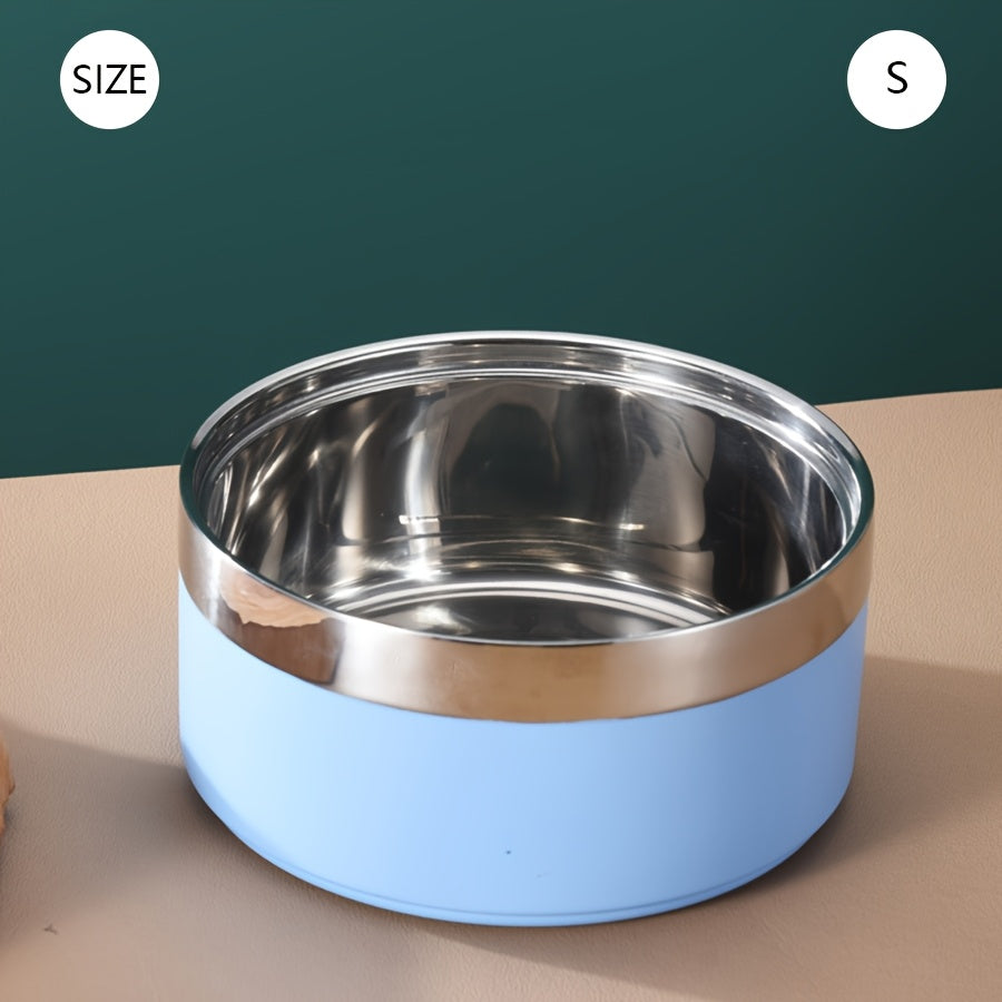 Stainless Steel Dog Bowl, Non-Slip - rarefrenchies 