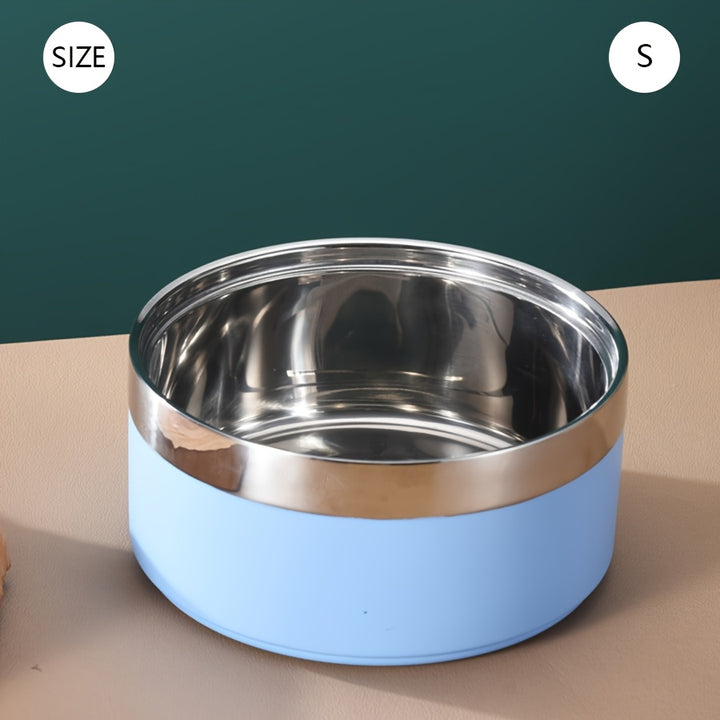 Stainless Steel Dog Bowl, Non-Slip - rarefrenchies 