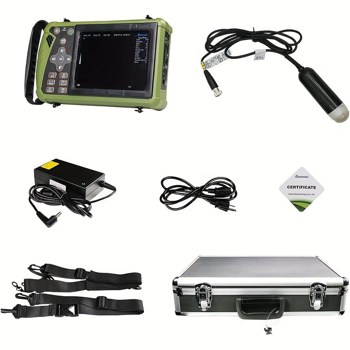 Portable Vet Ultrasound Machine For Pregnancy Veterinary Ultrasound Scanner With 3.5Mhz Convex Probe For Dog, Cat, Goat, Pig... - rarefrenchies 