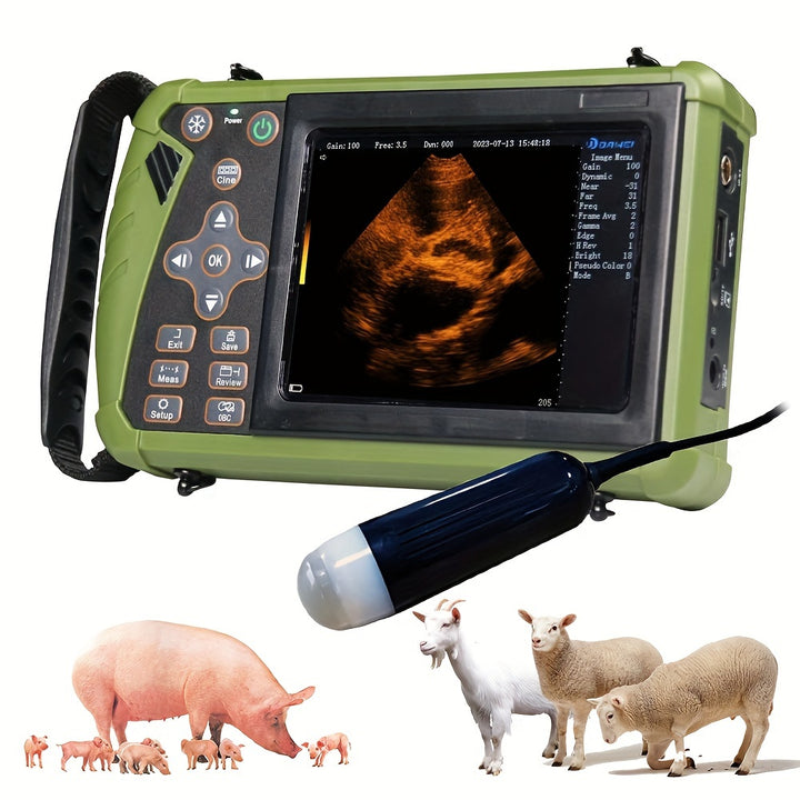 Portable Vet Ultrasound Machine For Pregnancy Veterinary Ultrasound Scanner With 3.5Mhz Convex Probe For Dog, Cat, Goat, Pig... - rarefrenchies 