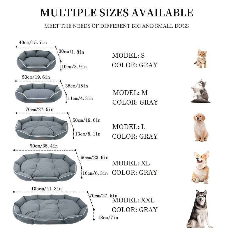 Large Warm Deep Sleeping Bed Orthopedic Dog Bed - rarefrenchies 