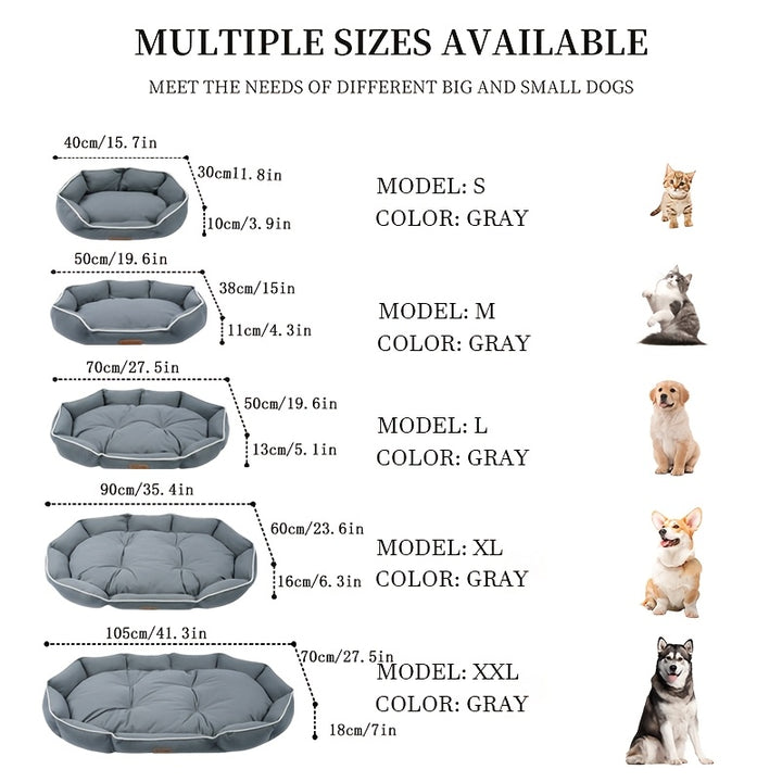 Large Warm Deep Sleeping Bed Orthopedic Dog Bed - rarefrenchies 