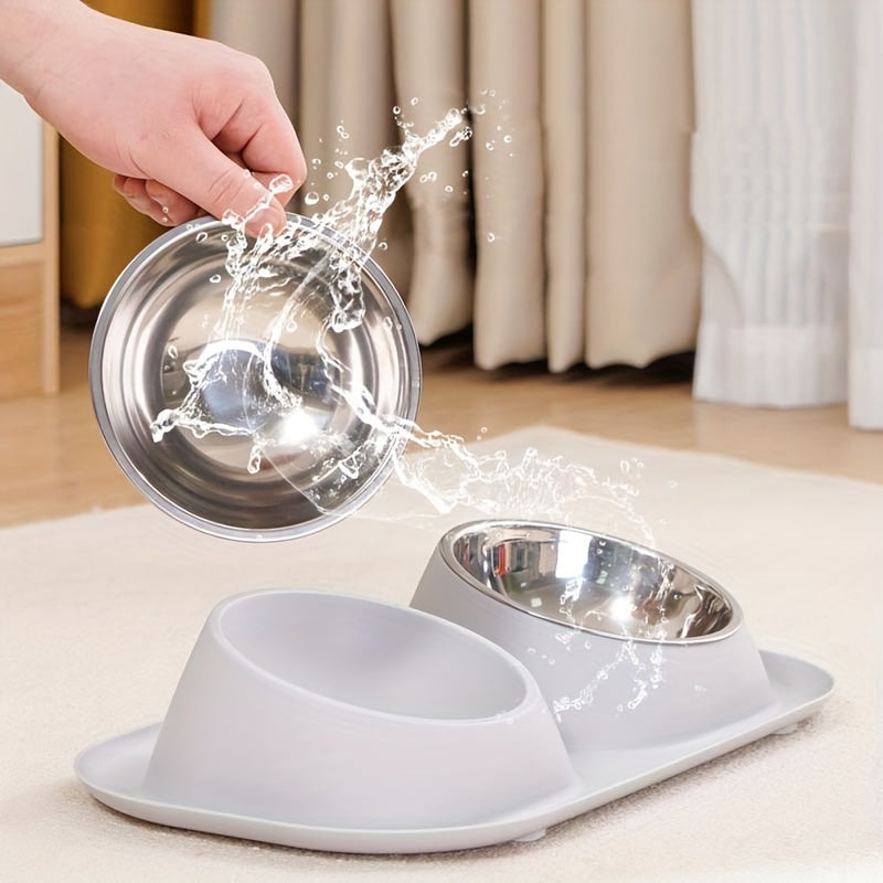 Pet Bowl | Anti-Overflow Feeding and Watering Protection | Easy to Clean | Convenient | - rarefrenchies 