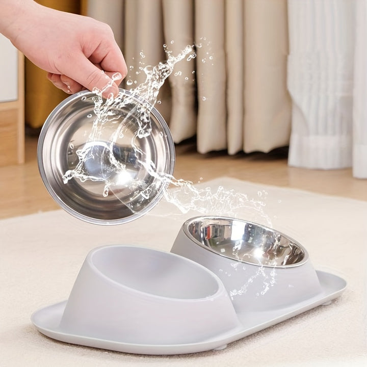 Pet Bowl | Anti-Overflow Feeding and Watering Protection | Easy to Clean | Convenient | - rarefrenchies 
