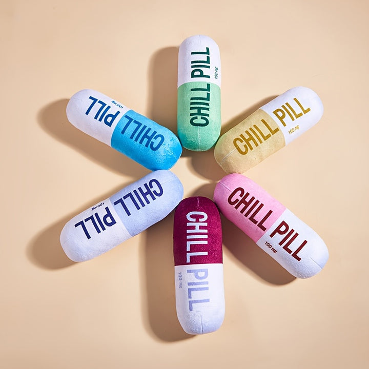 Chill Pill Squeak Toy for Dogs - rarefrenchies 