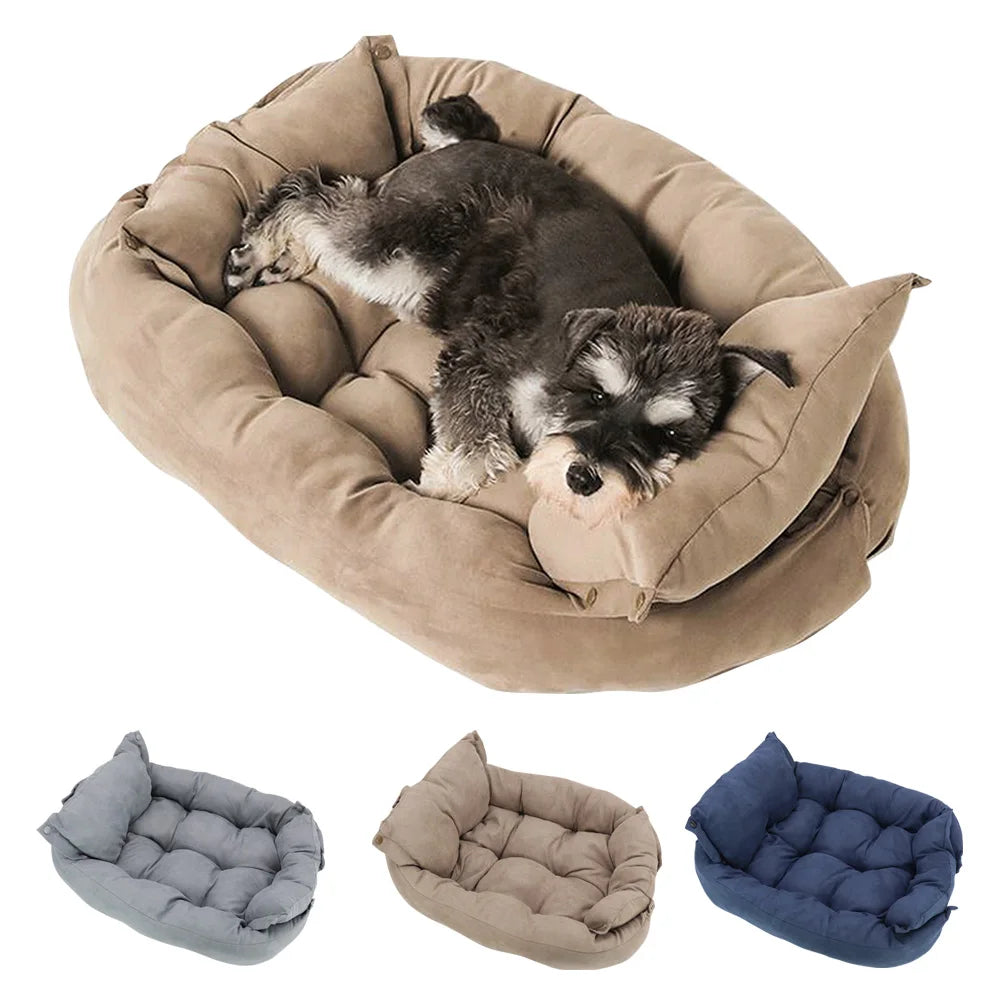 Warm Dog Sofa Bed Winter Pet Dog Cat Bed Sleeping House Kennel Mat Cat Puppy Mattress Pet House Cushion For Small Large Dogs - rarefrenchies 