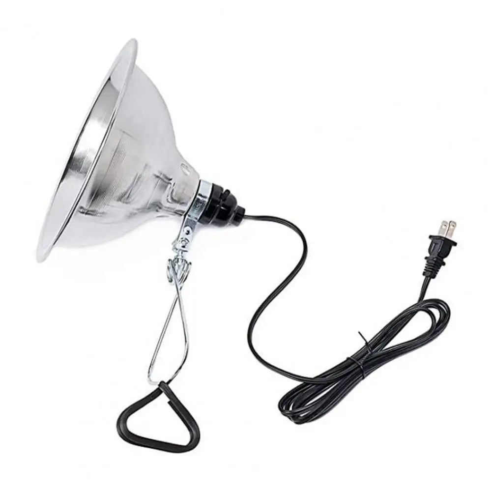 Reptile Heat Lamp with Aluminum Reflector, Clamp Light, Table Lamp, Terrarium, Indoor Grow Light, US Plug, 300W - rarefrenchies 