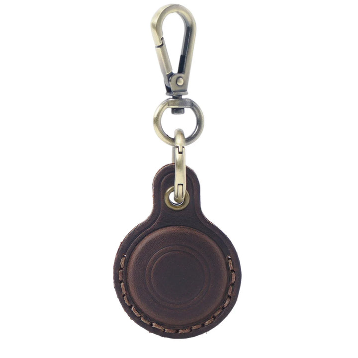 Genuine Leather Protective Case For Apple AirTags Keychain Locator Cover Bag Fashion Pet Pendant Air Tag Accessories
