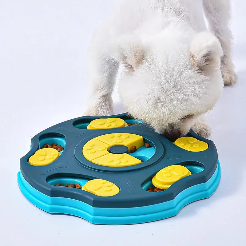 Pet Slow Food Dog Bowl Toy Pet Dog Bowl Sliding Food Searching Multifunctional Food Box - rarefrenchies 
