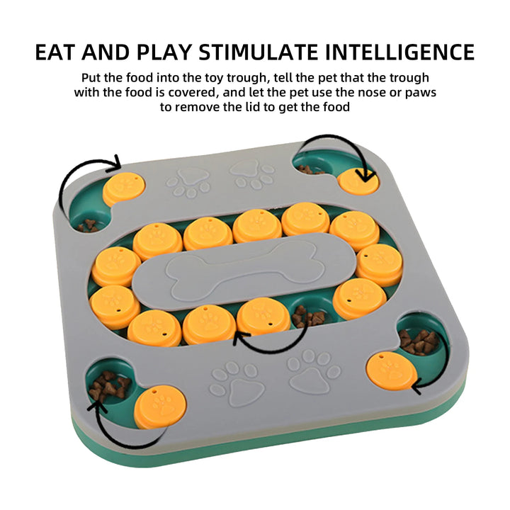 Dog Puzzle Toys Puppy Puzzle Toy Slow Feeder Food Dispenser Interactive Pet Toy For IQ Training Mental Enrichment Large Smart - rarefrenchies 