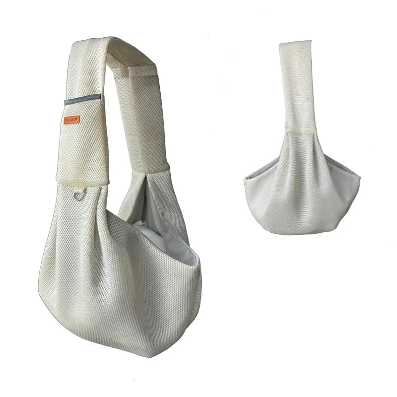 Summer Pet Sling Carrier Bag for Small Dog Dog Cat Breathable Outdoor Portable Messenger Bag Puppy Sling Handbag Tote Pouch - rarefrenchies 
