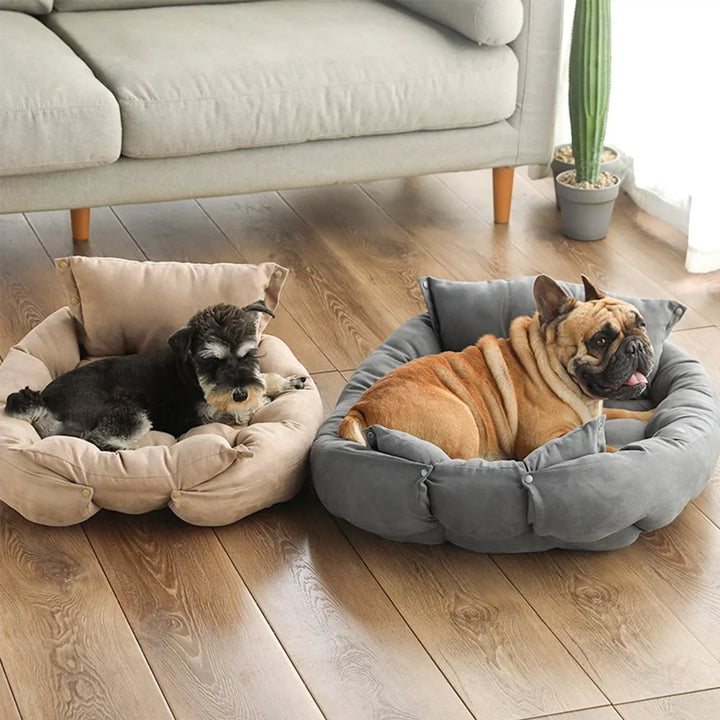 Warm Dog Sofa Bed Winter Pet Dog Cat Bed Sleeping House Kennel Mat Cat Puppy Mattress Pet House Cushion For Small Large Dogs - rarefrenchies 