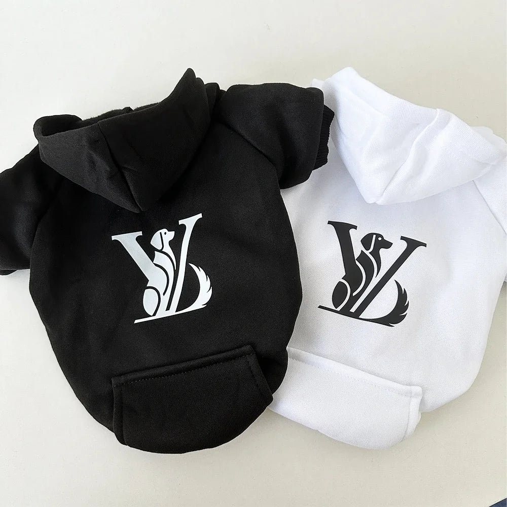 Dog Love Victory Clothes Fashion Chihuahua Yorkshire Frenchie Pugs Autumn Winter Spring Fleece Lining Small Medium Pet Hoodies