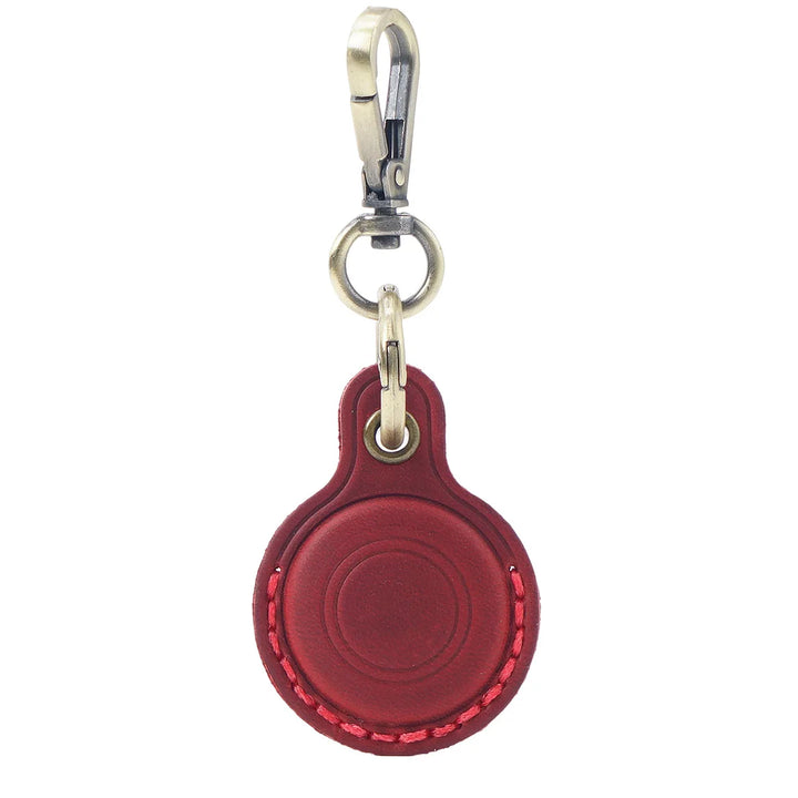 Genuine Leather Protective Case For Apple AirTags Keychain Locator Cover Bag Fashion Pet Pendant Air Tag Accessories