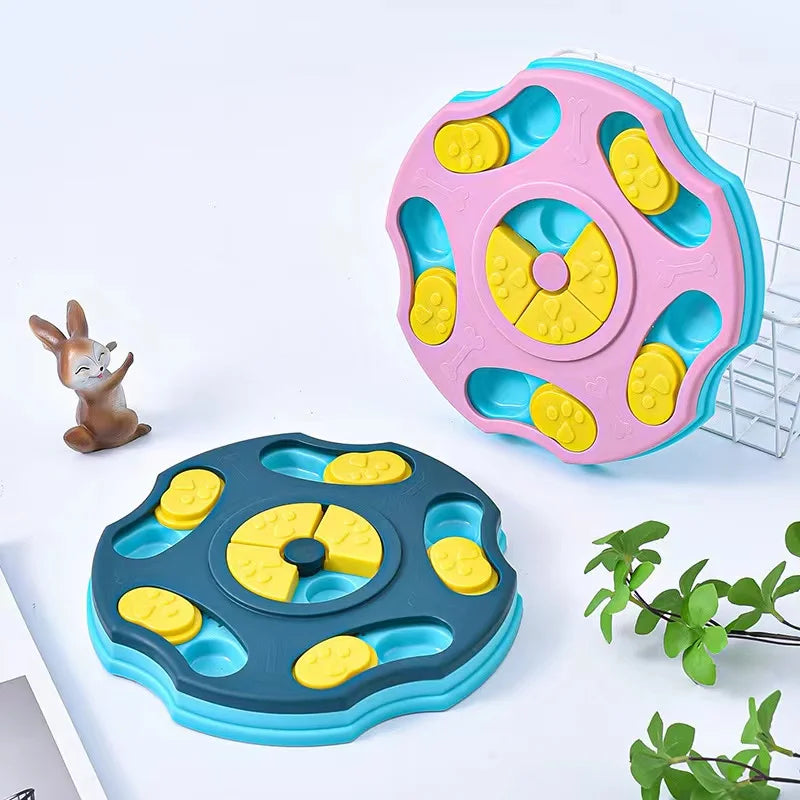 Pet Slow Food Dog Bowl Toy Pet Dog Bowl Sliding Food Searching Multifunctional Food Box - rarefrenchies 