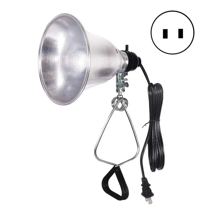Reptile Heat Lamp with Aluminum Reflector, Clamp Light, Table Lamp, Terrarium, Indoor Grow Light, US Plug, 300W - rarefrenchies 