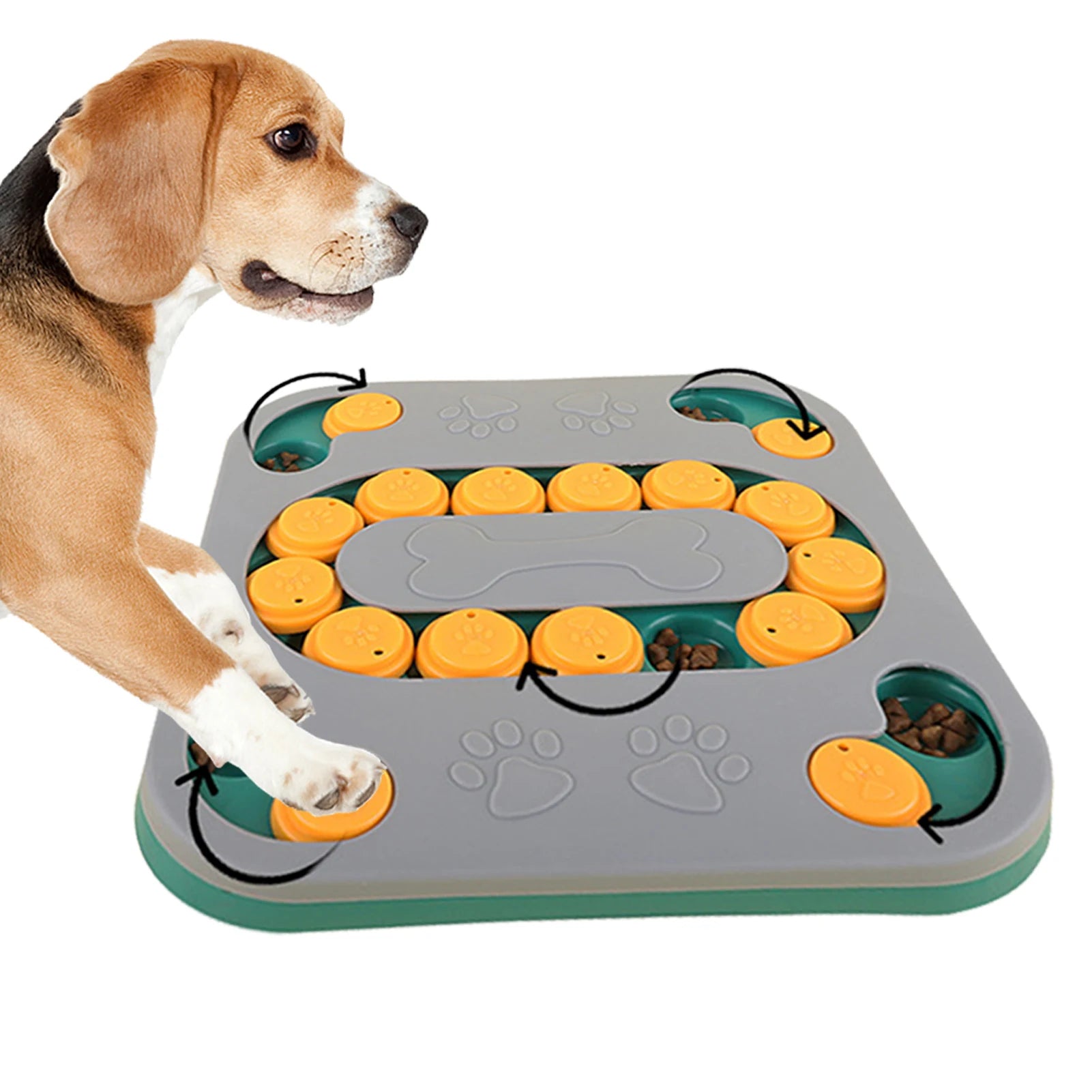 Dog Puzzle Toys Puppy Puzzle Toy Slow Feeder Food Dispenser Interactive Pet Toy For IQ Training Mental Enrichment Large Smart - rarefrenchies 
