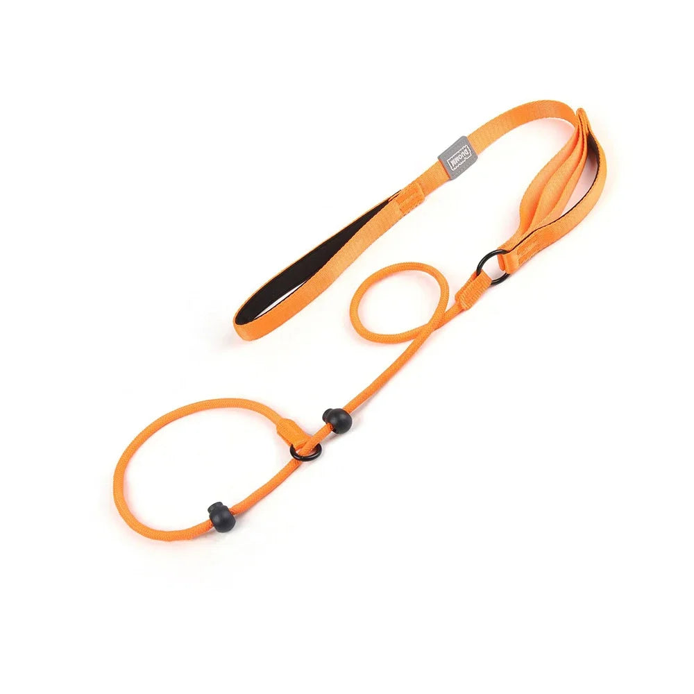 Nylon Dog Leashes,one-piece Adjustable Explosion-proof P Rope Pet Leashes with Comfortable Foam Handle for Medium and Large Dogs - rarefrenchies 