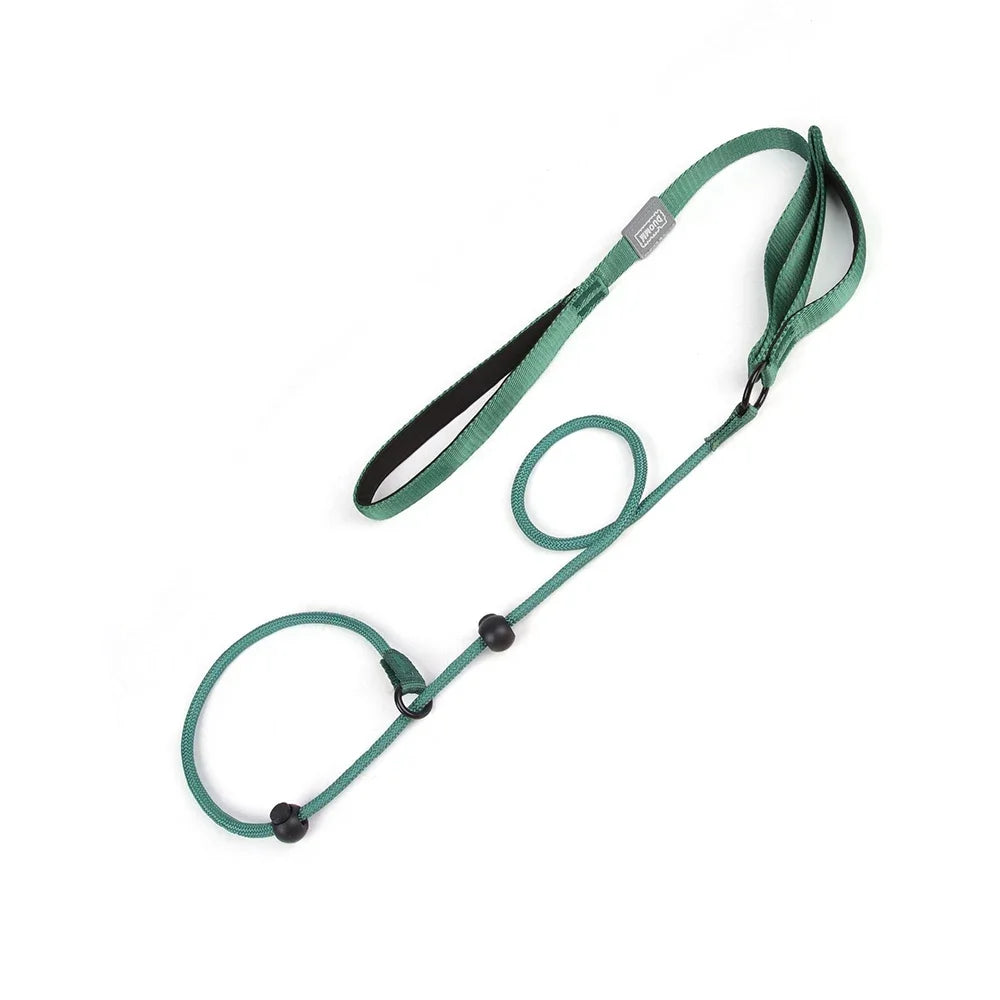 Nylon Dog Leashes,one-piece Adjustable Explosion-proof P Rope Pet Leashes with Comfortable Foam Handle for Medium and Large Dogs - rarefrenchies 
