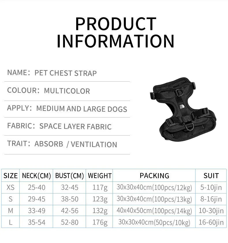 The Dog Face Tactical Harness - rarefrenchies 