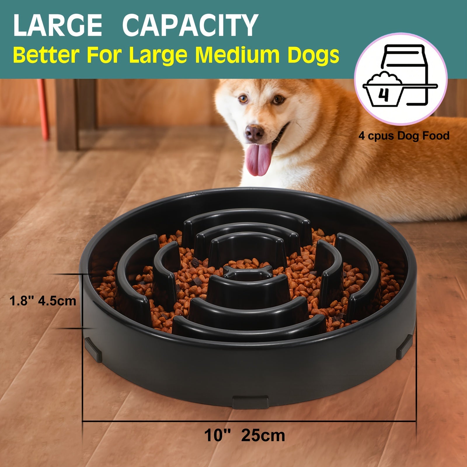 Ruicyg Interactive Dog Feeder - Slow Feed Puzzle Bowl for Healthy Eating - rarefrenchies 