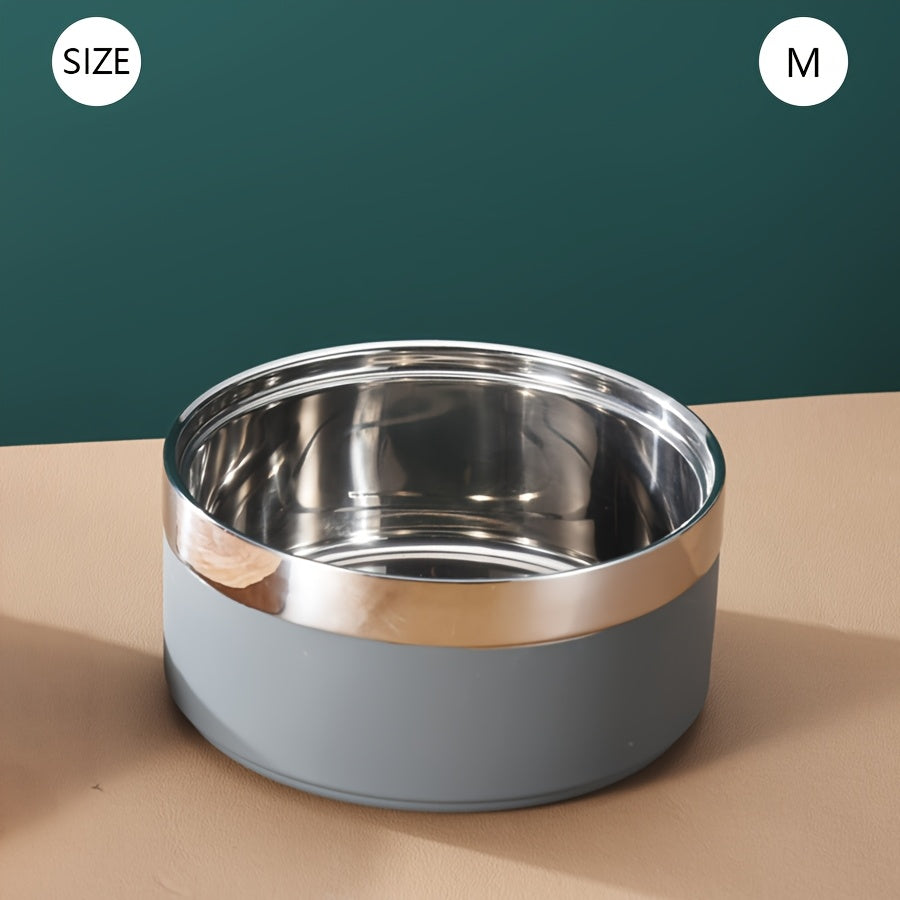 Stainless Steel Dog Bowl, Non-Slip - rarefrenchies 