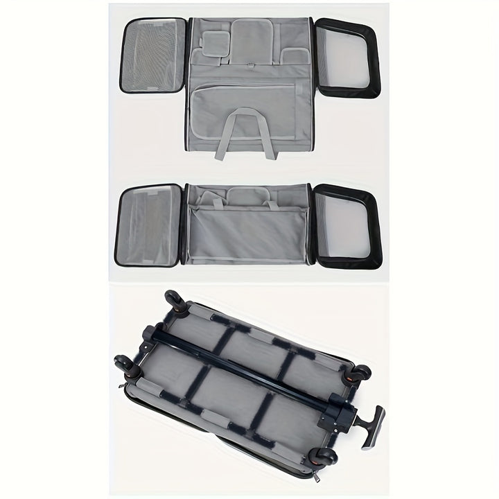 Large Extra Portable Detachable Dog Trolley Case - Foldable Pet Bag Cat Travel Carrier Bag - rarefrenchies 