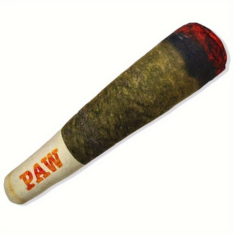 2pcs Camouflage Pattern Plush Cigar Dog Toys - Squeaky, Bite-Resistant, Polyester Chew Toys for All Breed Sizes, Interactive Pet Play for Dogs & Cats, Dog Chew Toy | Playful Pet Accessory | Durable Polyester - rarefrenchies 