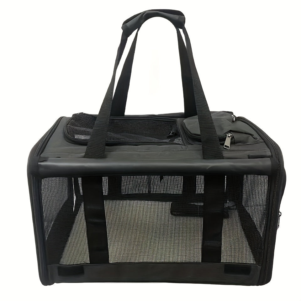 Large & Medium Pet Carrier - Soft-Sided Carrier For Cats, Puppies, Dog Carriers, Cat Carriers With Pet Privacy Protection - rarefrenchies 