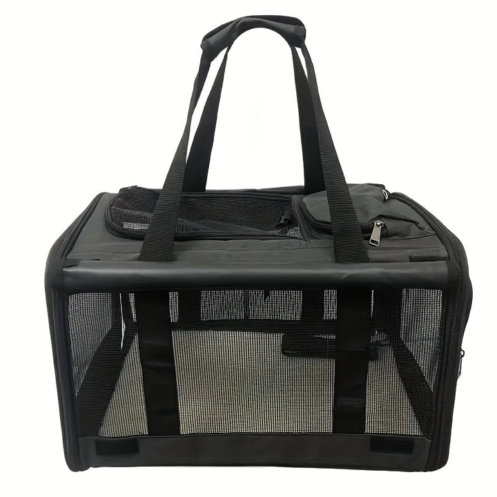 Large & Medium Pet Carrier - Soft-Sided Carrier For Cats, Puppies, Dog Carriers, Cat Carriers With Pet Privacy Protection - rarefrenchies 
