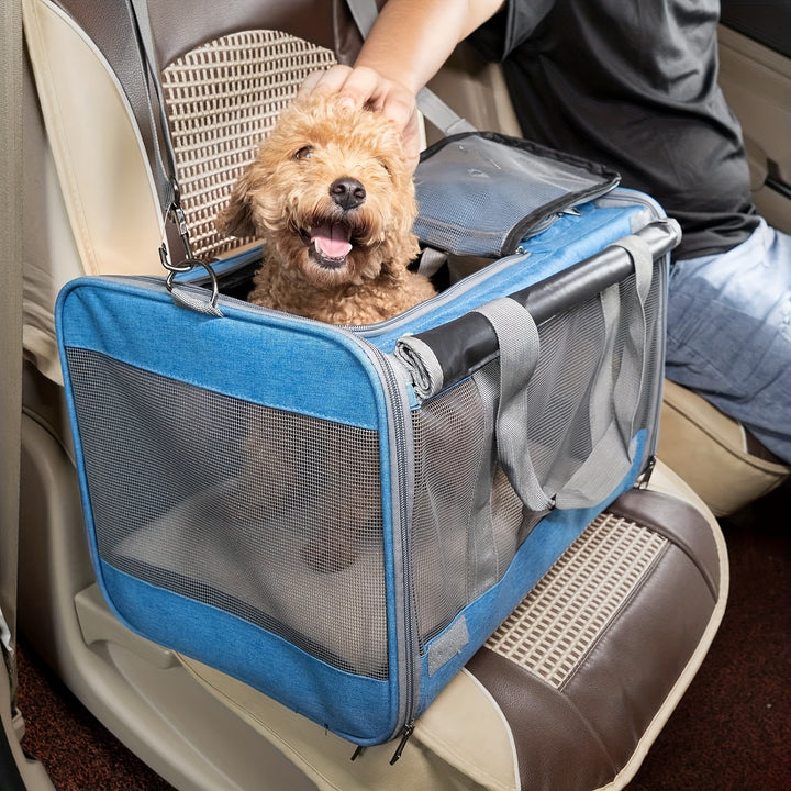 Large & Medium Pet Carrier - Soft-Sided Carrier For Cats, Puppies, Dog Carriers, Cat Carriers With Pet Privacy Protection - rarefrenchies 