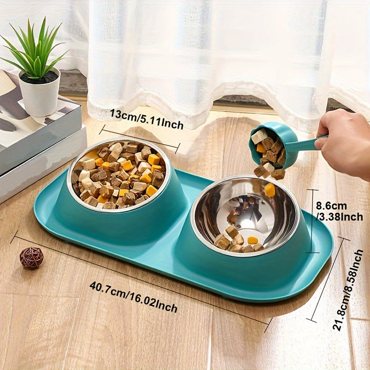 Pet Bowl | Anti-Overflow Feeding and Watering Protection | Easy to Clean | Convenient | - rarefrenchies 