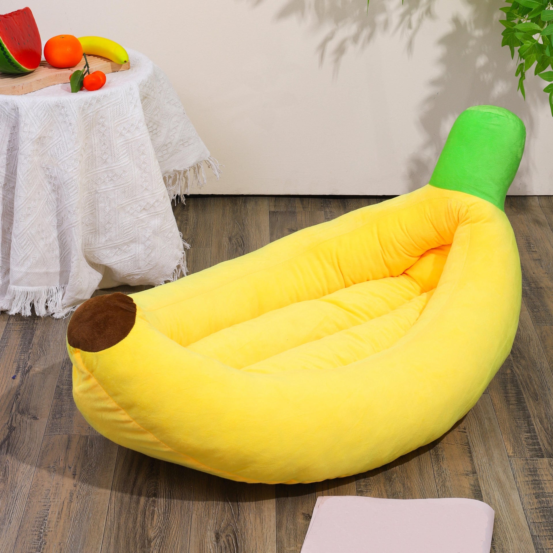 Banana Pet Bed - rarefrenchies 