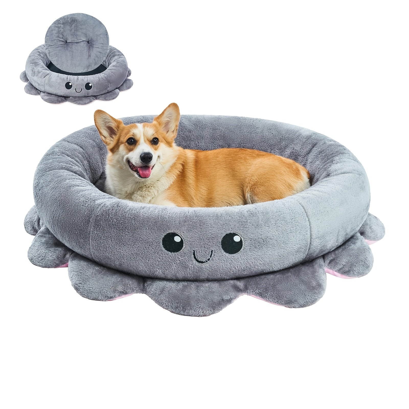 Octopus Dog & Cat Bed - rarefrenchies 