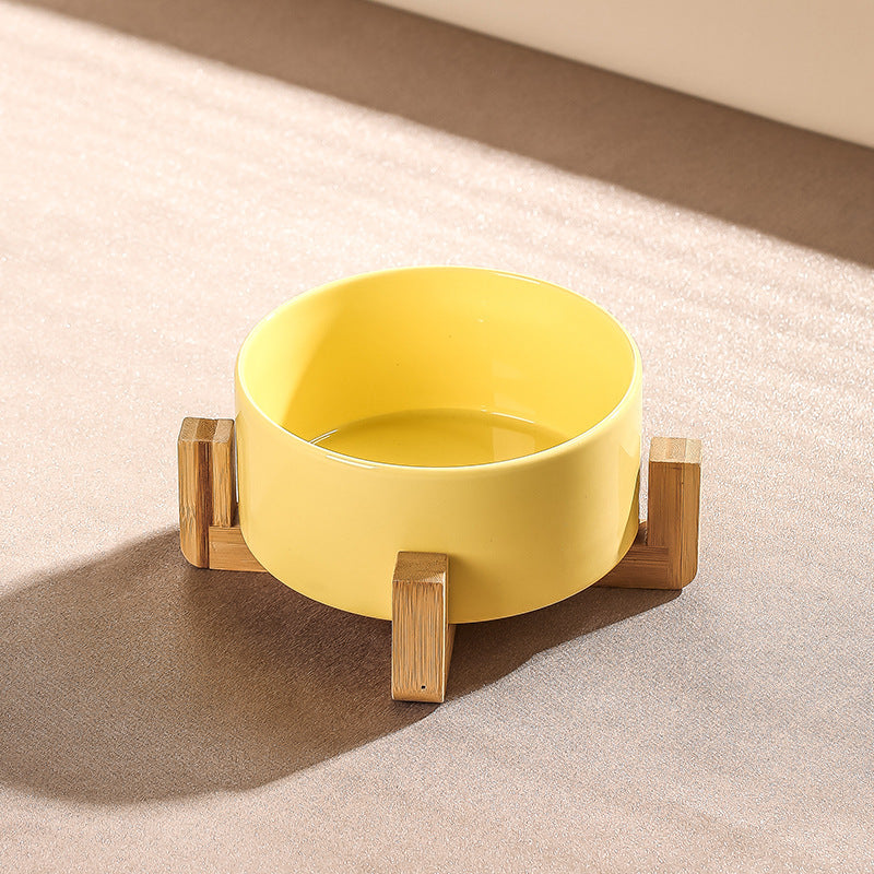 Elevated Pet Bowls with Stand, Ceramic Dog Bowl for Food & Water - rarefrenchies 