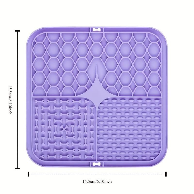 Dog Licking Mat, Slow Feeder Pad for Stress Relief & Training - rarefrenchies 