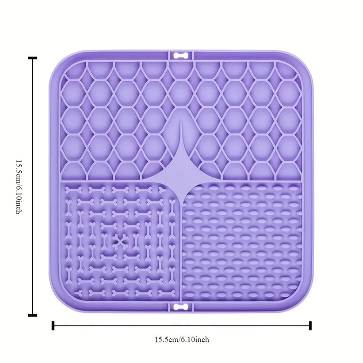 Dog Licking Mat, Slow Feeder Pad for Stress Relief & Training - rarefrenchies 