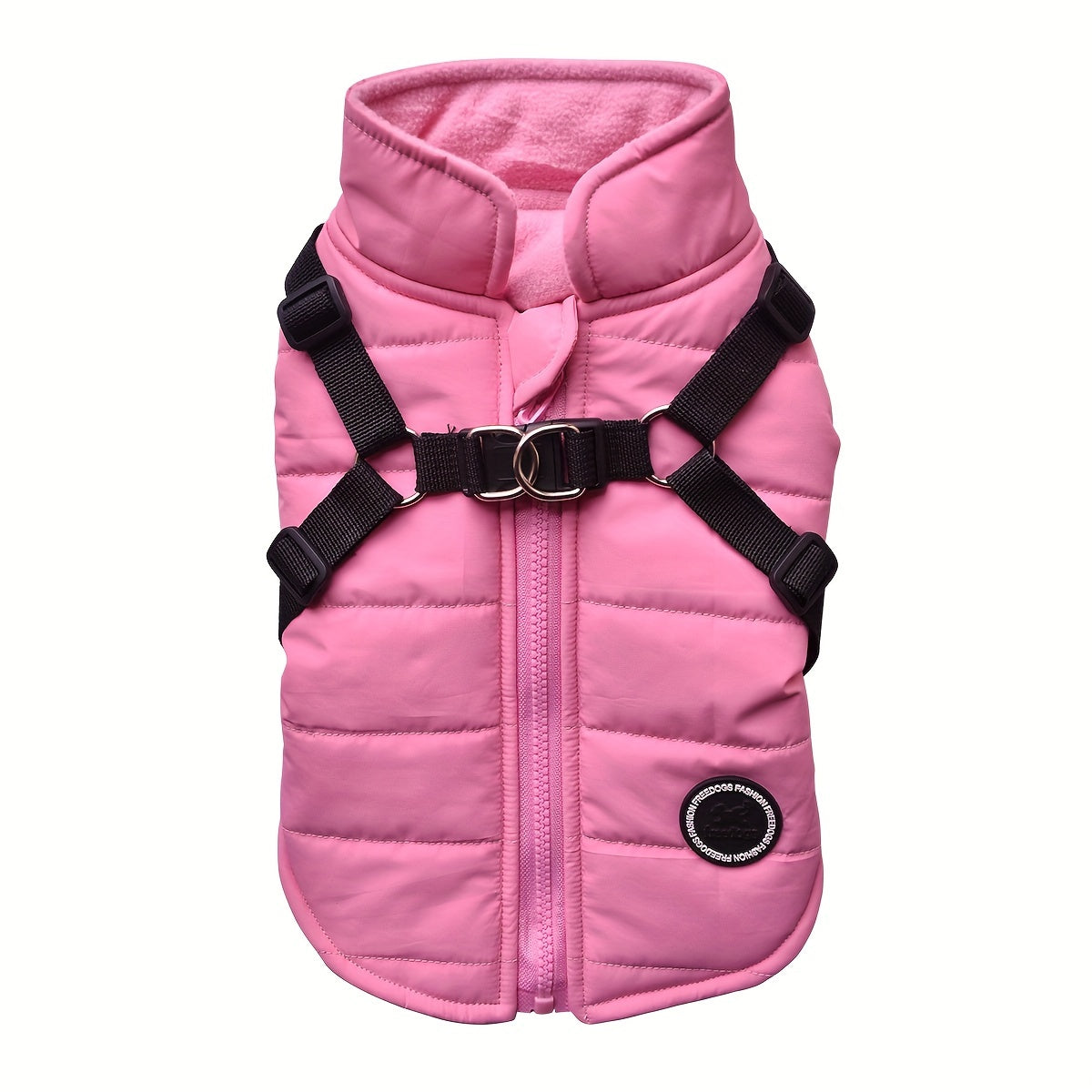 Padded Dog Vest with Harness for Small and Medium Dogs - rarefrenchies 
